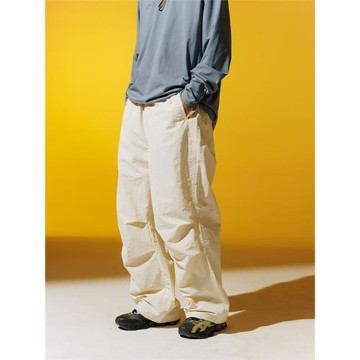 DAIKON Lab.23ss Parachute Pants山系寬松直筒工裝長褲休閑褲