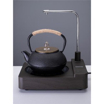 鐵壺燒水壺鑄鐵壺煮水泡茶專用自動上水電陶爐煮茶器抽水煮茶爐