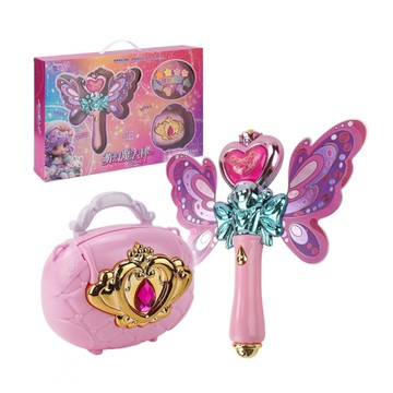 萌幻蝴蝶魔法棒(魔法音效+手提小包+精美髮飾)(8863)【888便利購】