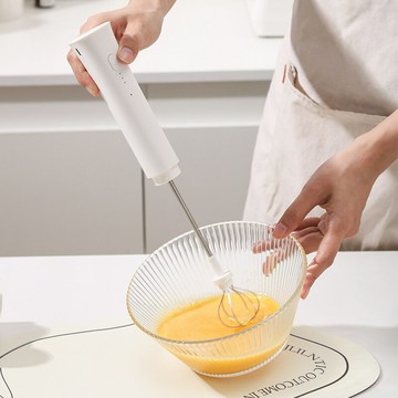 【一鍵雙杯】電動打蛋器 奶泡器 打奶泡器 咖啡奶泡機 手持攪拌器 不鏽鋼攪拌棒 自動打發 家用烘焙咖啡拉花