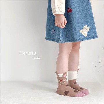 女童襪子春秋款寶寶可愛卡通動物中筒襪兒童棉襪秋冬女孩學生潮襪