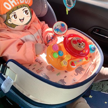 韓國Genie tray兒童汽車載安全座椅玩具托盤推車多功能餐盤收納桌
