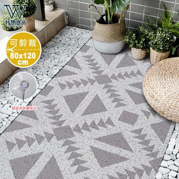 【好物良品】80x120cm_大尺寸獨家設計可剪裁浴室防滑絲圈瀝水墊(9款任選)