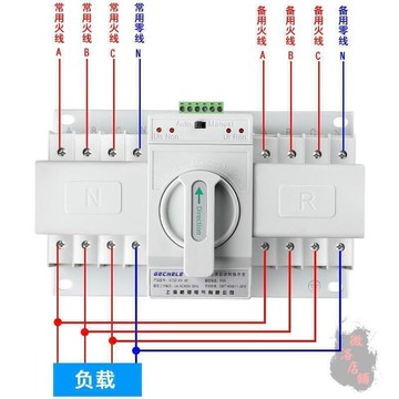 雙電源自動切換開關380V2P16A32A 63A4P轉換開關三相四線ATS