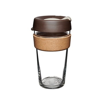 澳洲 KeepCup 軟木隨行杯 L (瑪奇朵) 454ml 隨身咖啡杯 環保杯 玻璃杯 隔熱杯