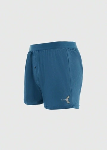 男款XXL_Back to Track．純棉寬鬆四角內褲(深潛藍-回到正軌)