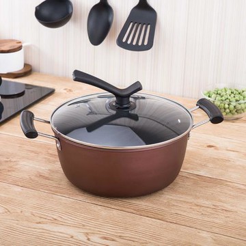 滿堂紅炫彩不粘湯鍋加厚鍋身高溫烤漆耐用易清洗熱選新品鍋