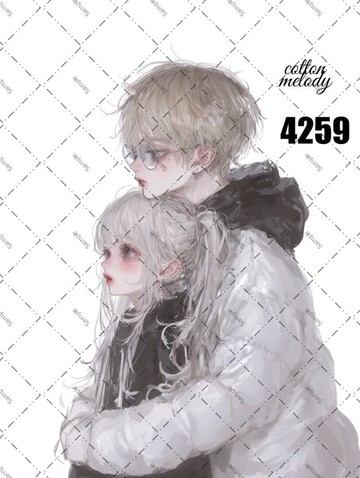 original sticker no.4259 人物貼紙 原創貼紙 原創人物貼紙 裝飾貼紙 cotton melody