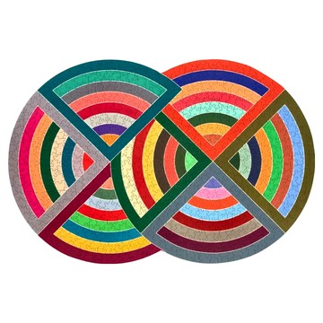 Galison Frank Stella 藝術幾何Firozabad造型拼圖  750片  雙圓圈  1組