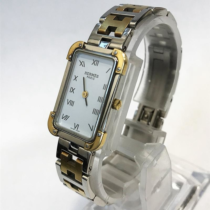 HERMES エルメス CRI.220 クロアジュール GP×SS クォーツ