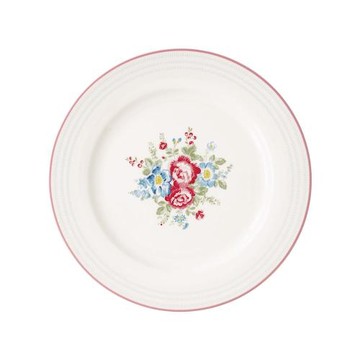 丹麥GreenGate Henrietta white 餐盤25.3cm