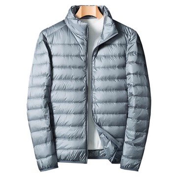 稻草人2025新款羽絨服男春秋冬季白鴨絨輕薄立領休閑大碼保暖外套