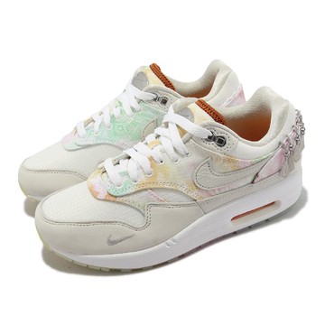 休閒鞋 Wmns Air Max 1 87 女鞋 米白 奶油色 氣墊 金屬扣 FJ7734-101