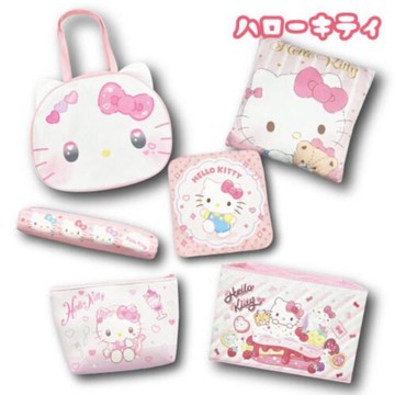 小禮堂 Sanrio 三麗鷗 Hello Kitty 造型手提福袋6入組 (2025福袋)