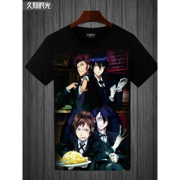 卡通動漫周邊K小白狗哥周防尊八田美咲伏見印花短袖T恤男半袖背心