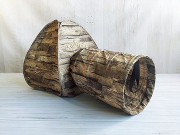 帳篷隧道組- 森林深木  小型犬 大貓咪 可拆式床墊