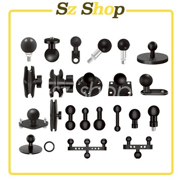 運動相機配件 / 摩托車配件 / 轉接頭 / M10 / M8 / M6 / 鋁合金連接桿 / 25mm 球頭 轉接球頭