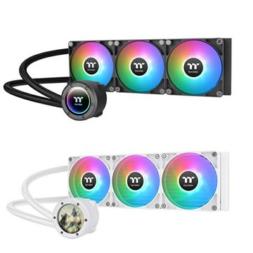 【獨家！最高10%回饋】Thermaltake 曜越 TH420 V2 Ultra EX ARGB Sync 一體式水冷散熱器 黑色/白色