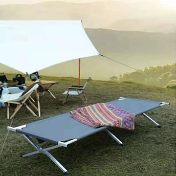 戶外垂釣露營便攜旅行摺疊床辦公室午休擺攤鋁合金行軍床醫院陪護