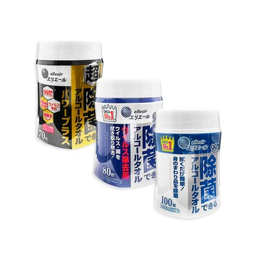 日本大王 elleair多用途大容量含蓋抽取式清潔濕紙巾1入/罐(加厚型70抽/加強型80抽/一般型100抽_3款可選)