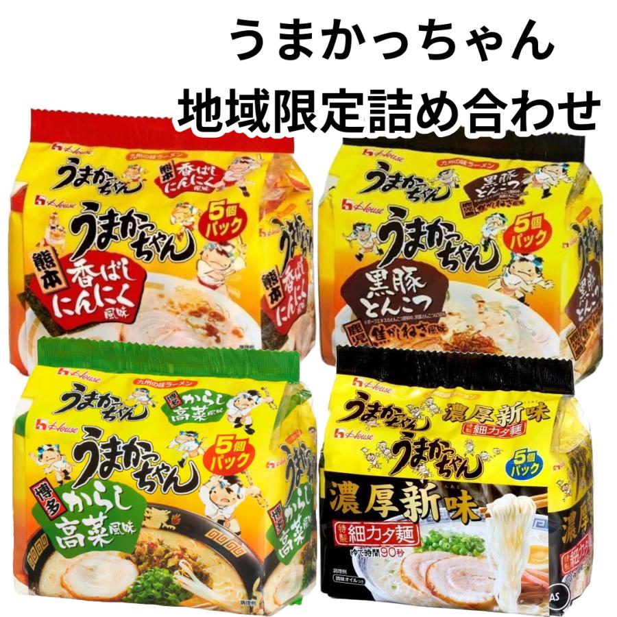 うまかっちゃん 濃厚新味 高菜 黒豚 香ばしニンニク 4種 各5食