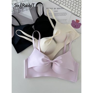 六只兔子小聚蛋內衣女小胸聚攏顯大防外擴文胸圓圓杯無鋼圈胸罩女