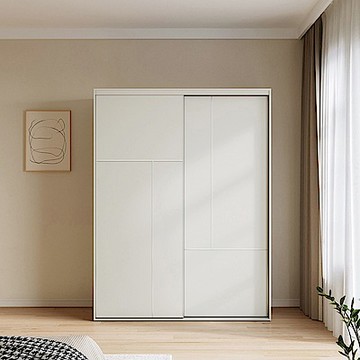 林氏木業四季小戶型1.57M滑門衣櫃 OY2D-白色 (H014378536)