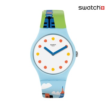 Swatch #TAIWANDERING 台灣城市錶/地區限定/瑞士製造 SUOZ319 (41mm)【官方旗艦店】