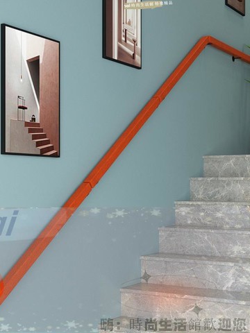 免運 可開發票 靠墻樓梯扶手實木閣樓自裝兒童安全過道護欄老人家用防滑木質把手