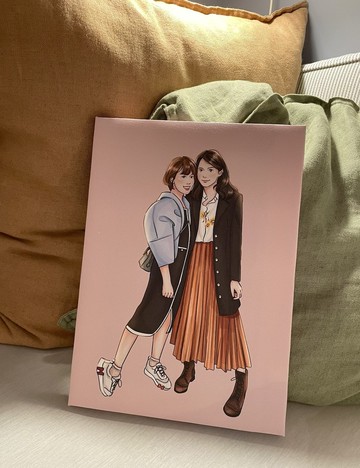 【似顏繪加購商品】似顏繪加購無框畫