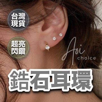 【台灣現貨】鑽耳環 鋯石耳環 水鑽耳環 小鑽耳環 耳釘 耳環 銀針耳環 925耳環 抗過敏 4mm/5mm 水鑽 鋯石