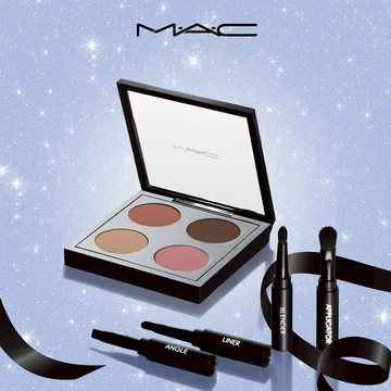 [快速出貨]【MAC】韓國熱銷四色眼影盤組[柔霧冷調玫瑰​] | 眼影 眼妝 眼影盤 生日禮物 摩羯座送禮