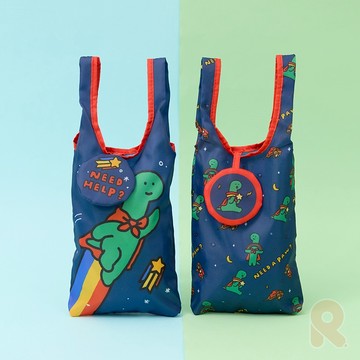 JOGUMAN｜可收納飲料袋 超人系列 狗狗 環保 飲料袋 手提袋 飲料套 韓國 IP JOG001