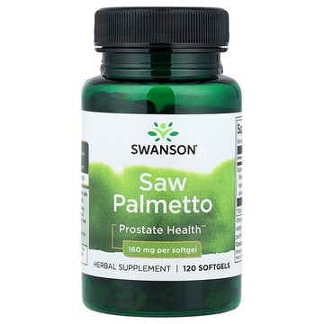 Swanson Vitamins, 鋸棕櫚，160 毫克，120 粒軟凝膠