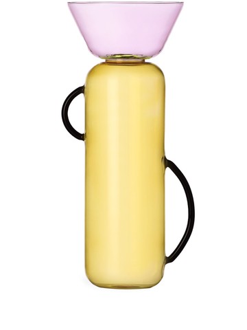 Ichendorf Milano - large Gelée glass vase (35cm x 14cm) - unisex - glass - One Size - Yellow