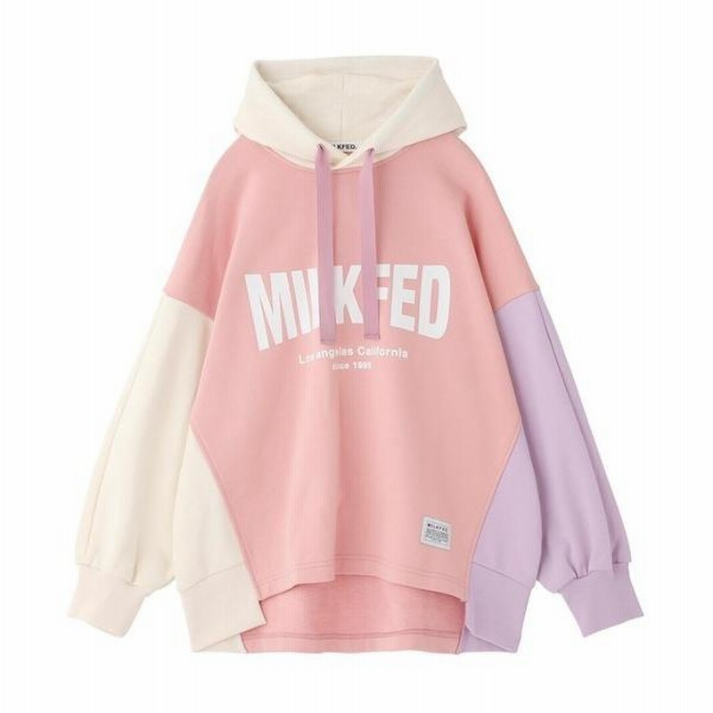 パーカー スウェット ミルクフェド MILKFED PANELED SWEAT HOODIE