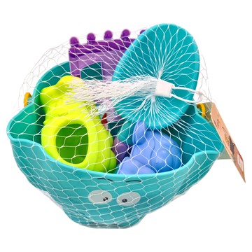 大象玩水玩沙 10件組  顏色隨機  1組  380g