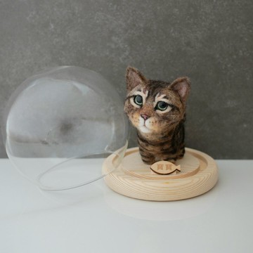 虎斑貓客製化羊毛氈  寵物客製 公仔