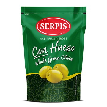 [家速配]西班牙SERPIS整顆綠橄欖(袋裝)