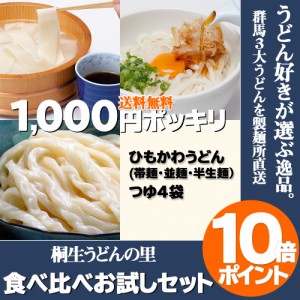 ひもかわうどん3種類食べ比べセット 帯麺 並麺 半生麺 お試し 1000円ポッキリ