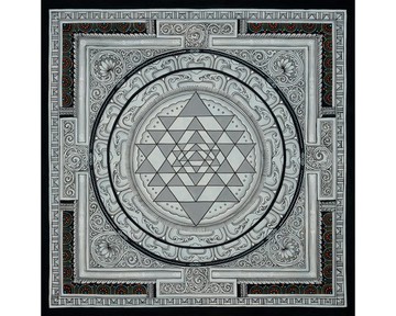 三摩耶曼陀羅唐卡 — 帶來財富與寧靜的神聖幾何