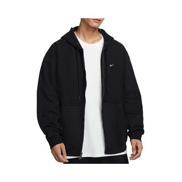 Nike Solo Swoosh Fleece 連帽上衣 雙頭拉鍊外套 黑色 男款 HV1085-010 [國內代購]