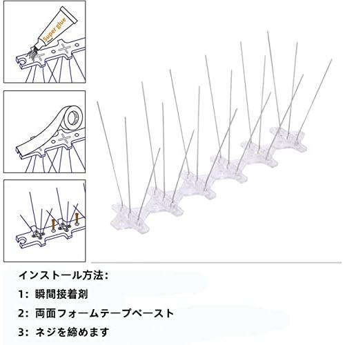 skycabin 鳥よけ ステンレス 害獣よけとげマット とげピー とうめい鳥よけシート