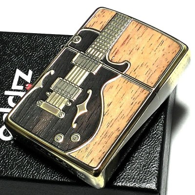 ZIPPO ライター アンテーク ギター ジッポ アンテークブラス ブラス