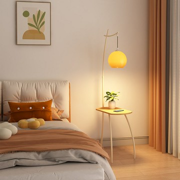 置物櫃 置物架 收納櫃 免運 開立發票 網紅落地燈帶桌茶幾新中式置物復古中古客廳沙發氛圍感臥室侘寂風 快速出貨