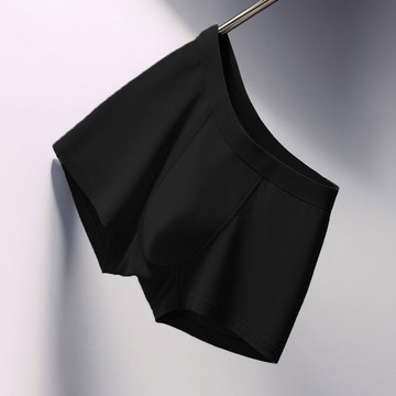 [iONNO] 莫代爾無痕平口褲-黑色