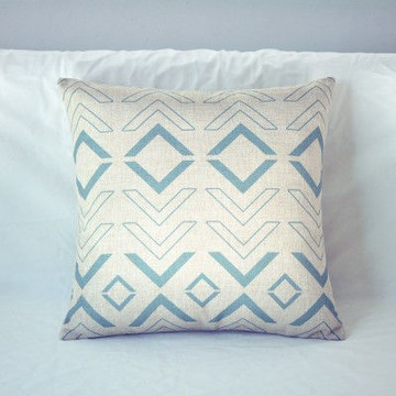 【協貿】 簡約現代幻和風棉麻C款抱枕套不含芯