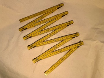 1960德國WICU-special木製折疊尺 雙面使用