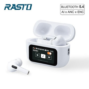 RASTO RS70 AI智能全觸控螢幕ANC+ENC主動降噪藍牙5.4耳機(活動)(買就送C to L充電