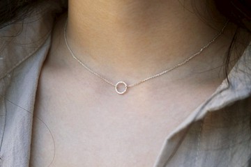 【PICK&COLLECT】設計師S-熔溶系列-手工純銀圈圈項鍊-K金